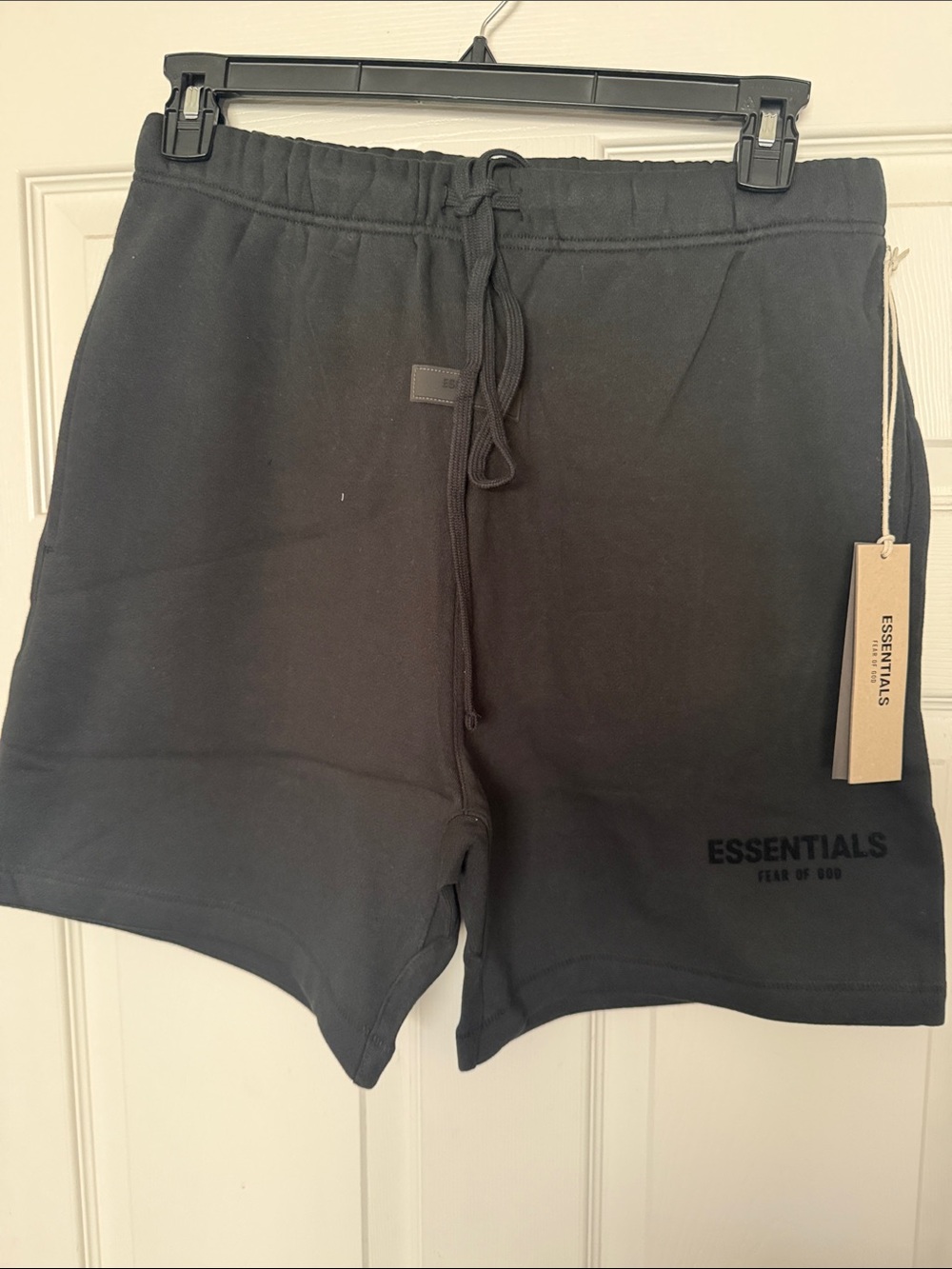 Essentials Black Athletic Sweat Shorts